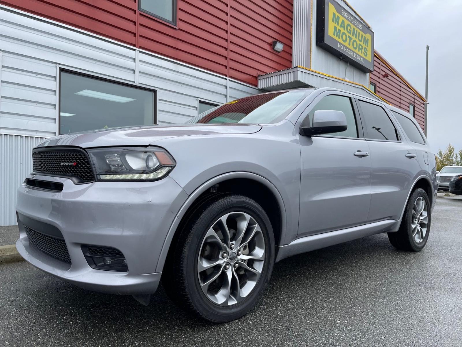 2020 GRAY /Black DODGE DURANGO GT (1C4RDJDG5LC) with an 3.6L engine, Automatic transmission, located at 1960 Industrial Drive, Wasilla, 99654, (907) 274-2277, 61.573475, -149.400146 - Photo #1