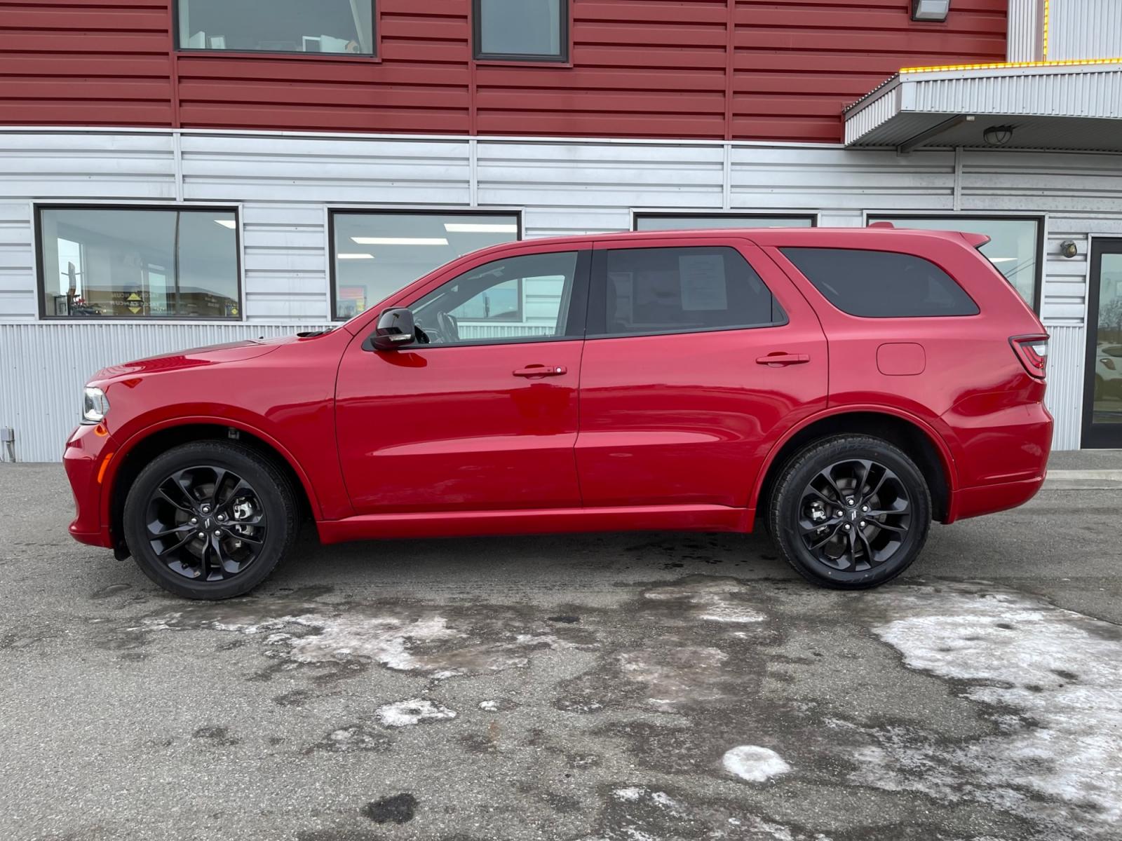 2021 RED /Black DODGE DURANGO GT (1C4RDJDG3MC) with an 3.6L engine, Automatic transmission, located at 1960 Industrial Drive, Wasilla, 99654, (907) 274-2277, 61.573475, -149.400146 - Photo #1