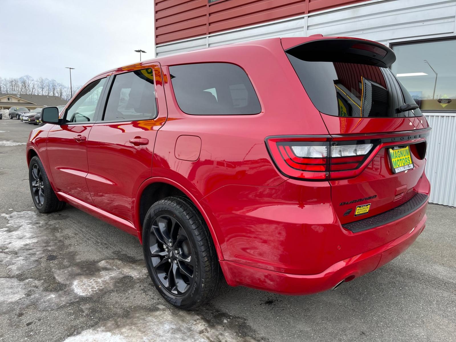 2021 RED /Black DODGE DURANGO GT (1C4RDJDG3MC) with an 3.6L engine, Automatic transmission, located at 1960 Industrial Drive, Wasilla, 99654, (907) 274-2277, 61.573475, -149.400146 - Photo #2