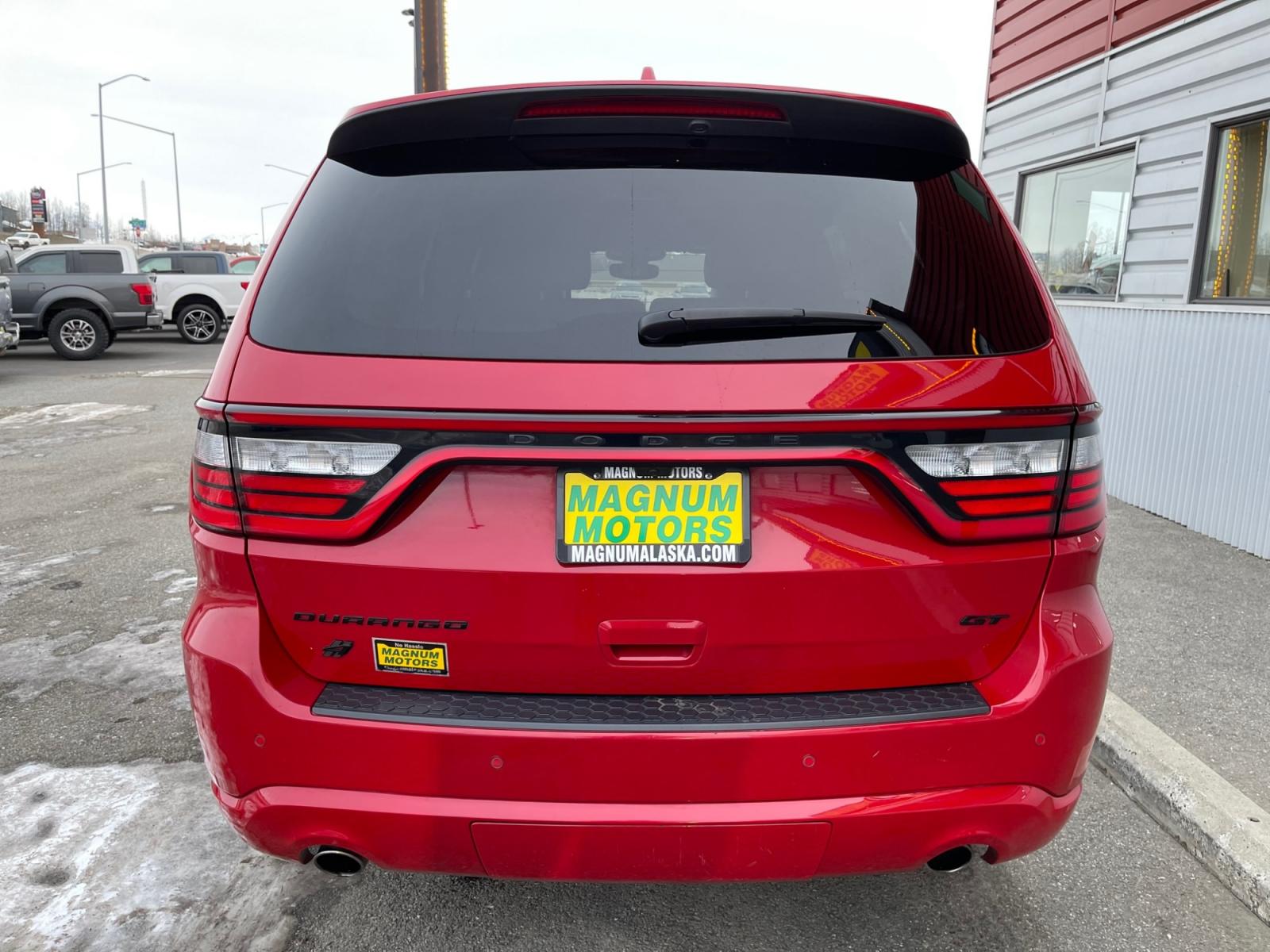 2021 RED /Black DODGE DURANGO GT (1C4RDJDG3MC) with an 3.6L engine, Automatic transmission, located at 1960 Industrial Drive, Wasilla, 99654, (907) 274-2277, 61.573475, -149.400146 - Photo #3