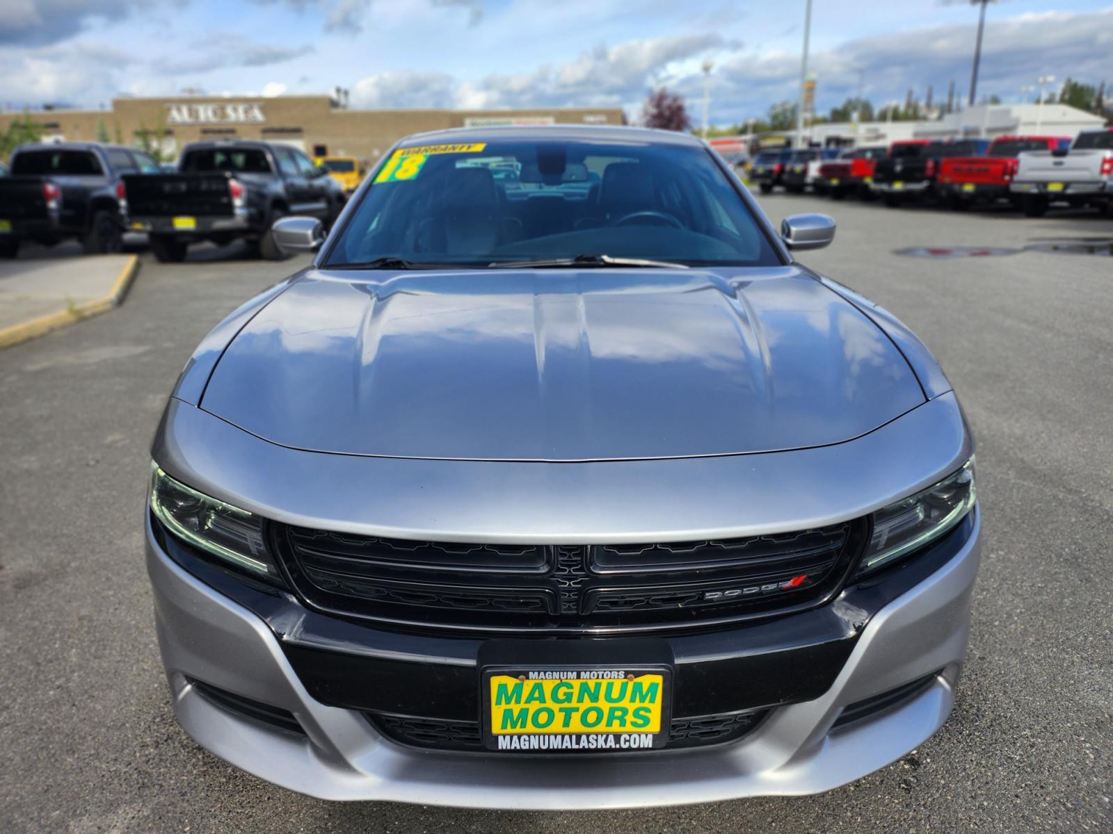 2018 SILVER /BLACK LEATHER DODGE CHARGER GT (2C3CDXJGXJH) with an 3.6L engine, Automatic transmission, located at 1960 Industrial Drive, Wasilla, 99654, (907) 274-2277, 61.573475, -149.400146 - Photo #1