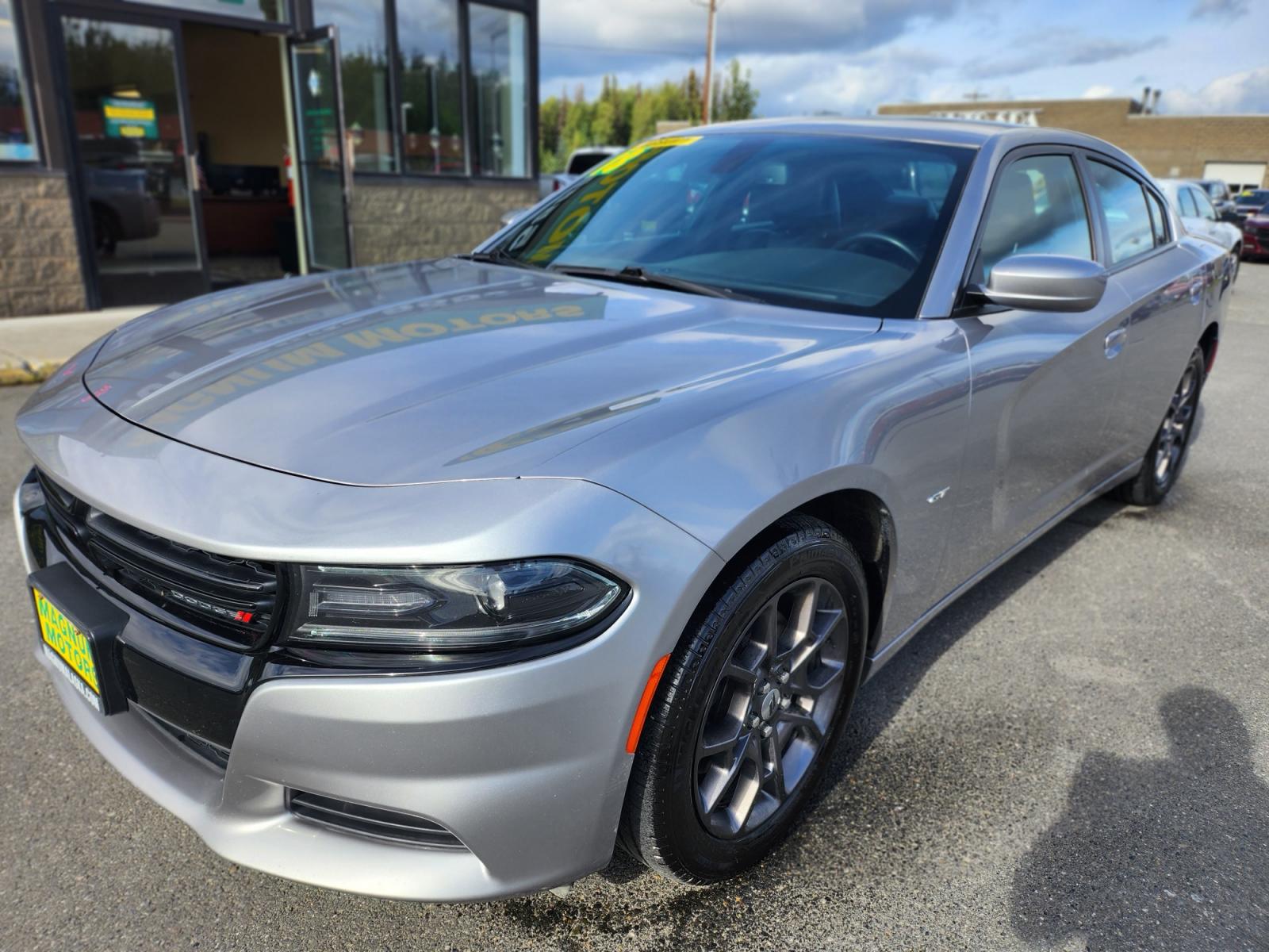 2018 SILVER /BLACK LEATHER DODGE CHARGER GT (2C3CDXJGXJH) with an 3.6L engine, Automatic transmission, located at 1960 Industrial Drive, Wasilla, 99654, (907) 274-2277, 61.573475, -149.400146 - Photo #2
