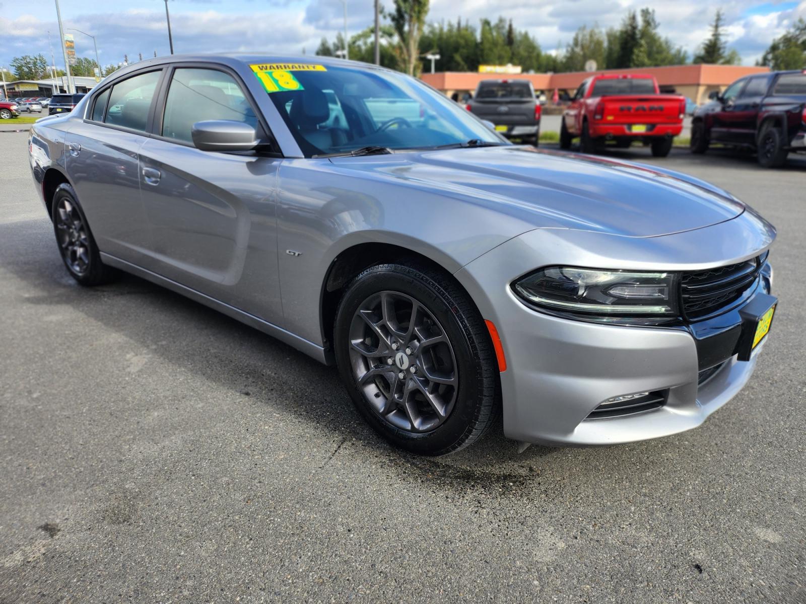 2018 SILVER /BLACK LEATHER DODGE CHARGER GT (2C3CDXJGXJH) with an 3.6L engine, Automatic transmission, located at 1960 Industrial Drive, Wasilla, 99654, (907) 274-2277, 61.573475, -149.400146 - Photo #7